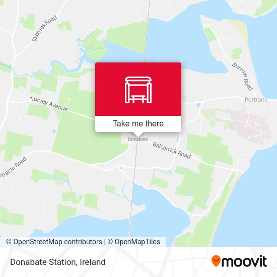 Donabate Station map
