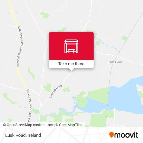 Lusk Road map