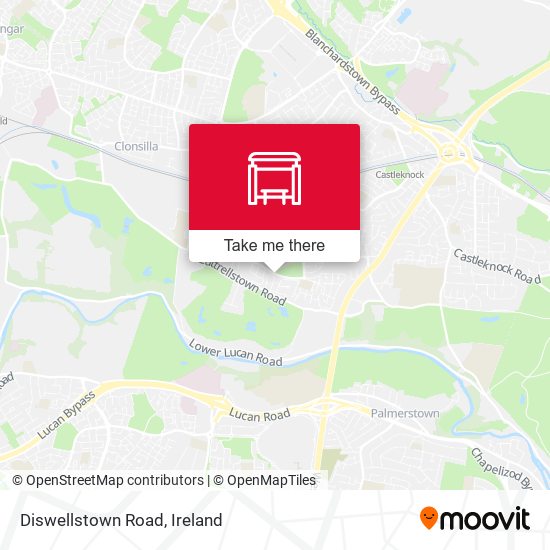 Diswellstown Road map