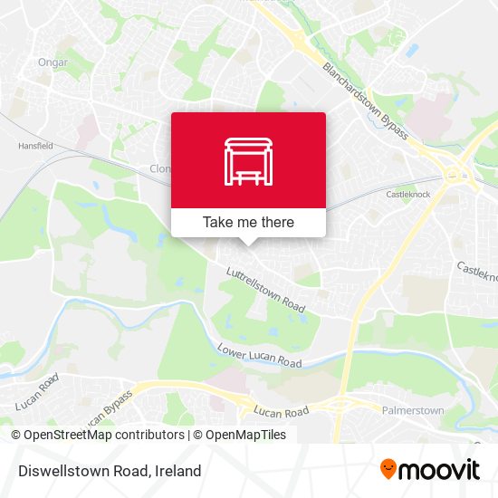 Diswellstown Road map