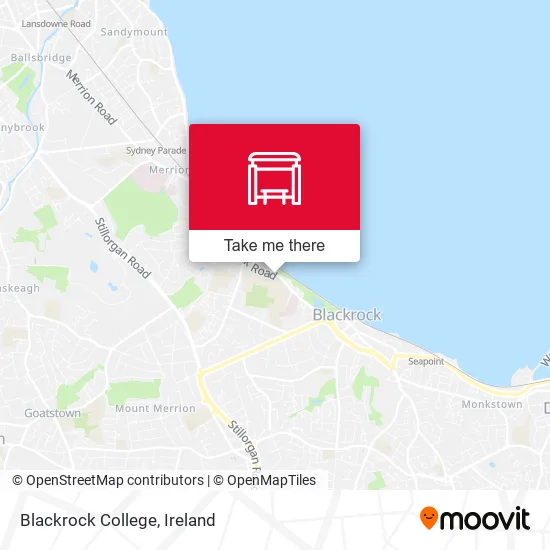 Blackrock College map