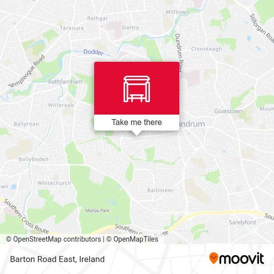 Barton Road East map