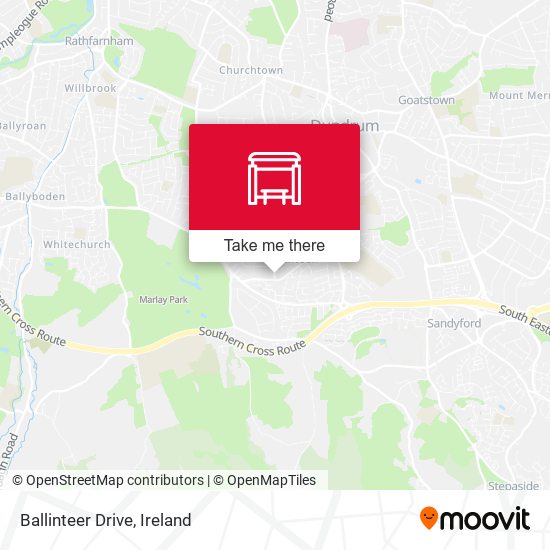 Ballinteer Drive map