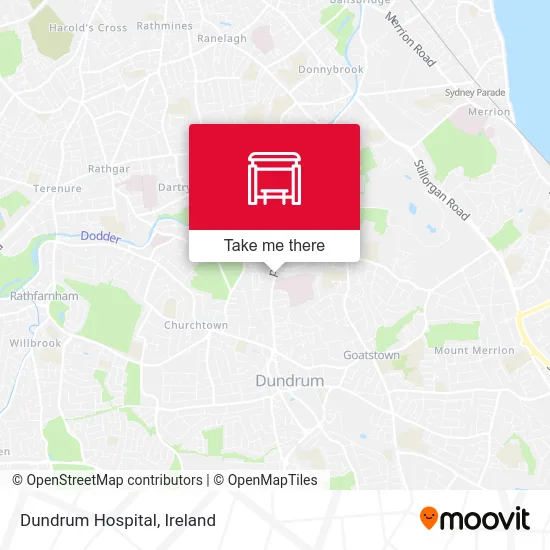 Dundrum Hospital map