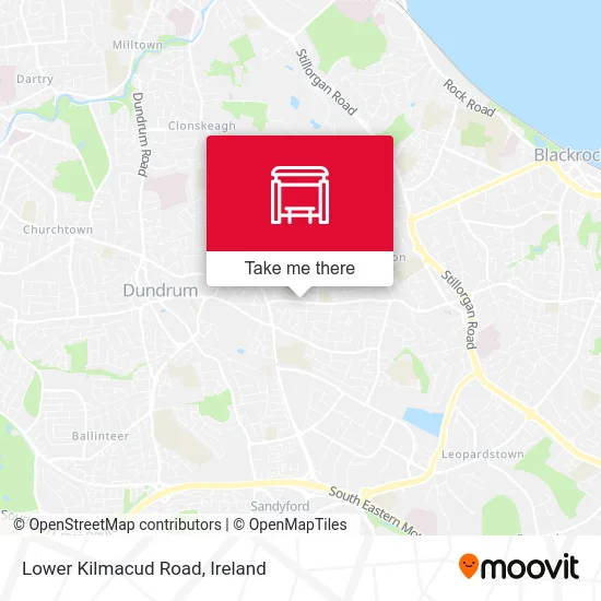Lower Kilmacud Road map