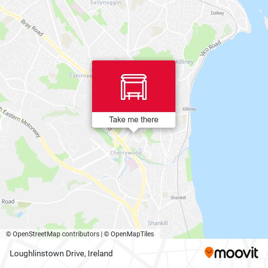 Loughlinstown Drive map