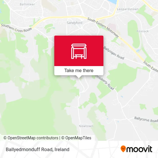 Ballyedmonduff Road map