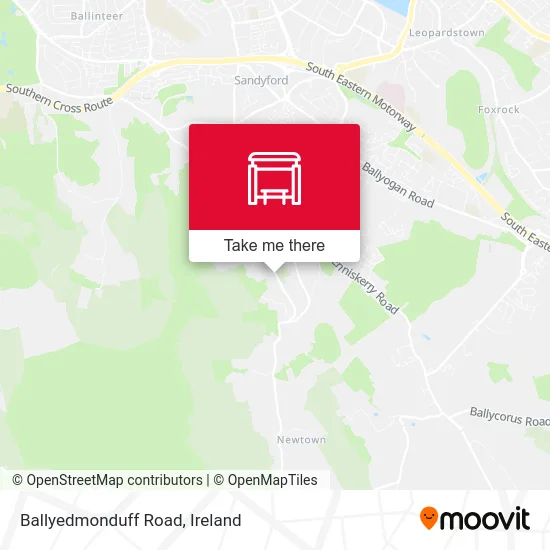 Ballyedmonduff Road map