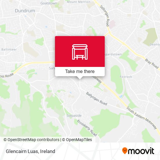 Glencairn Luas map