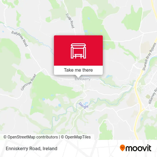 Enniskerry Road map