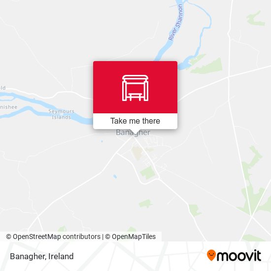 Banagher map