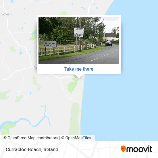 Curracloe Beach map