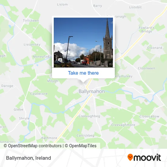 Ballymahon map