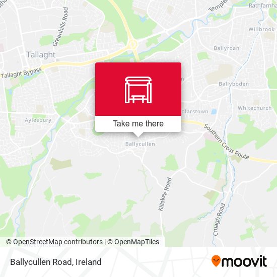 Ballycullen Road map