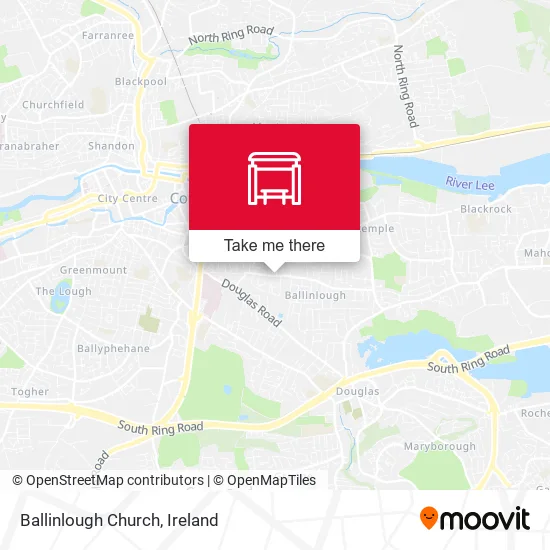 Ballinlough Church map