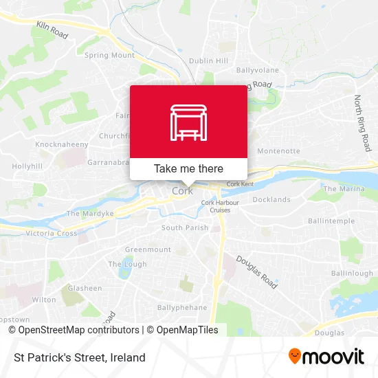 St Patrick's Street map