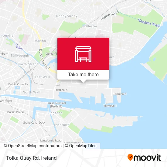 Tolka Quay Rd map