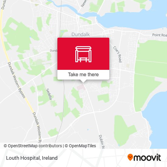 Louth Hospital map