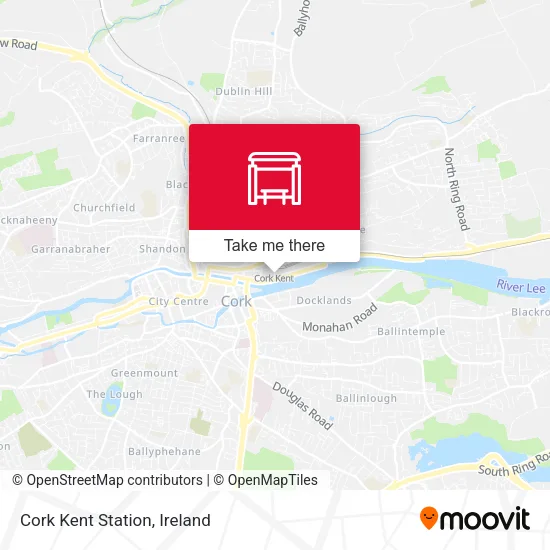 Cork Kent Station map
