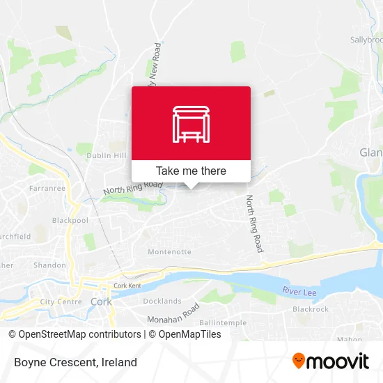 Boyne Crescent map