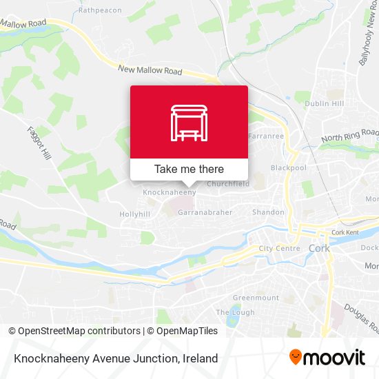 Knocknaheeny Ave Jn map