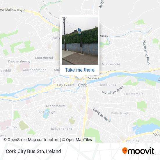 Cork City Bus Stn map
