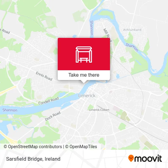 Sarsfield Bridge map