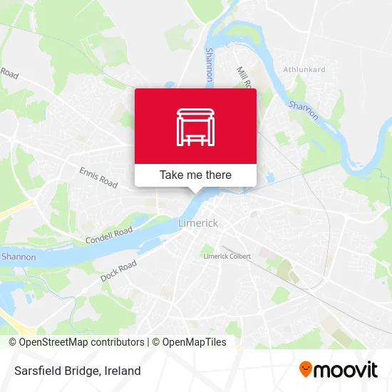 Sarsfield Bridge map