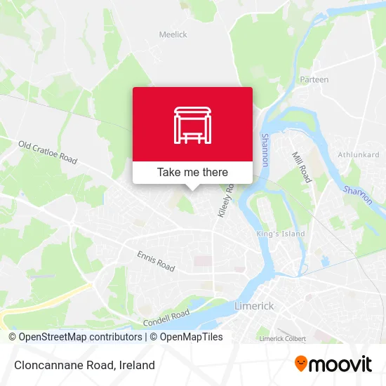 Cloncannane Road map