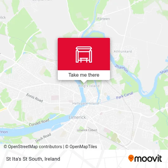 St Ita's St South map