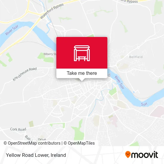 Yellow Road Lower map