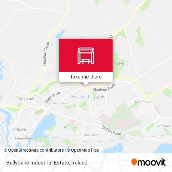 Ballybane Industrial Estate map