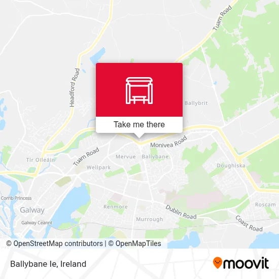 Ballybane Ie map