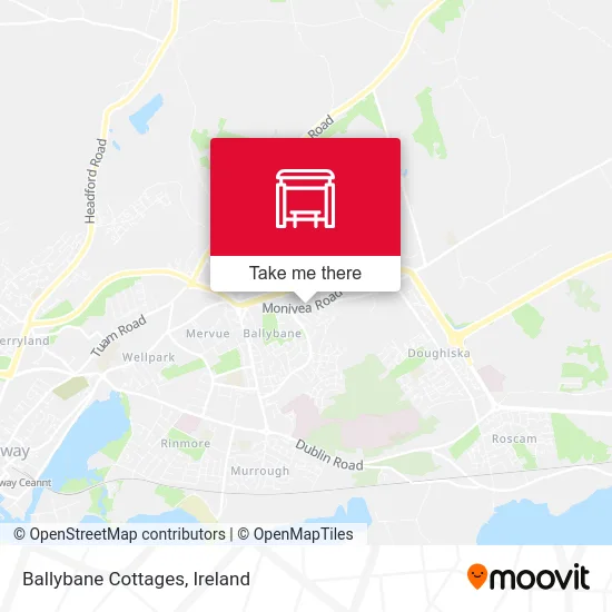 Ballybane Cottages map
