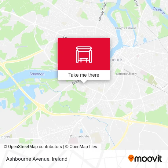 Ashbourne Avenue map