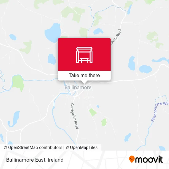 Ballinamore East map