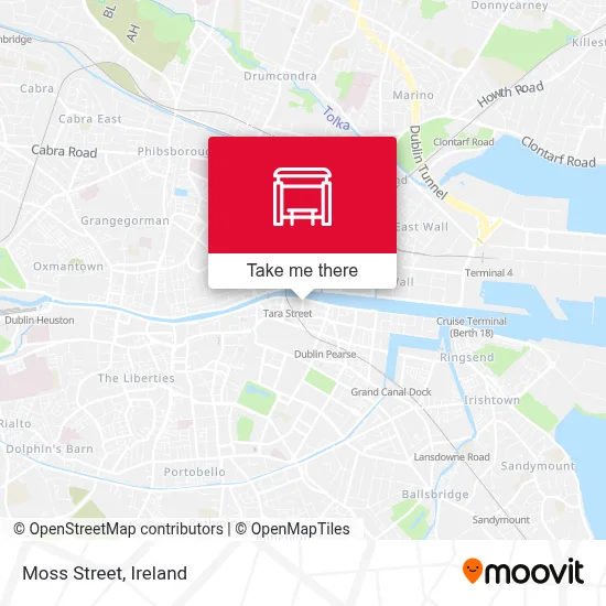 Moss Street map