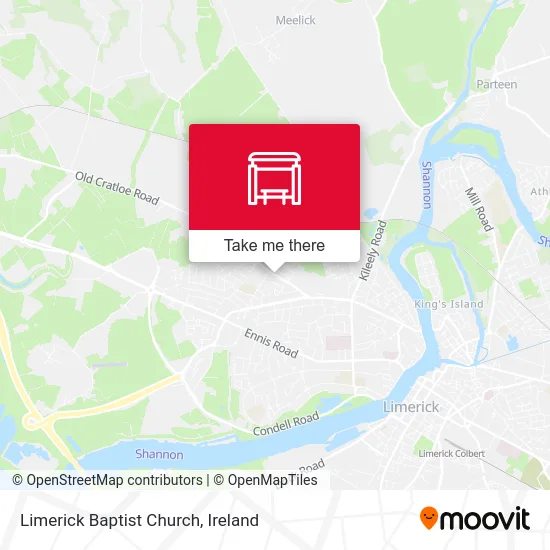 Limerick Baptist Church map