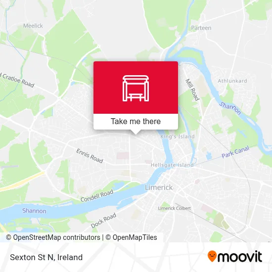 Sexton St N map