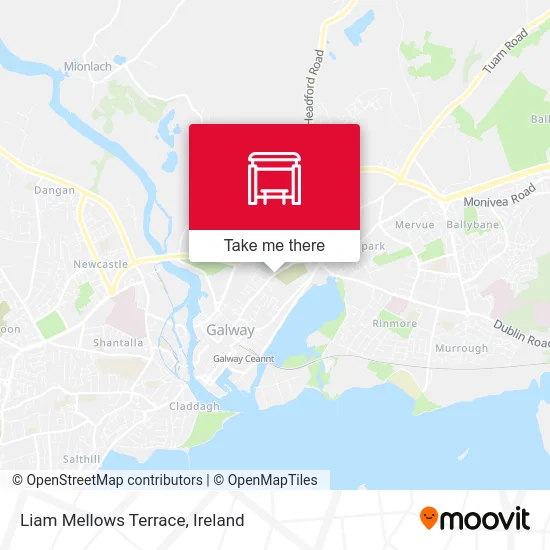 Liam Mellows Terrace map