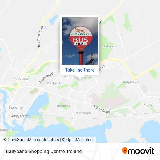 Ballybane Shopping Centre map