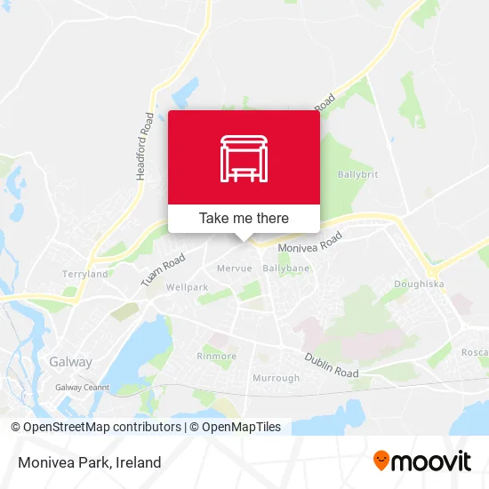 Monivea Park map