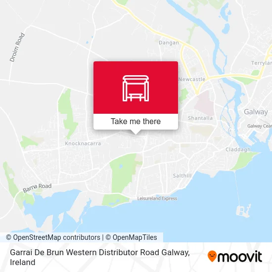 Garrai De Brun Western Distributor Road Galway map