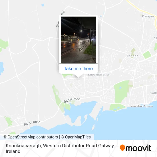 Knocknacarragh, Western Distributor Road Galway map