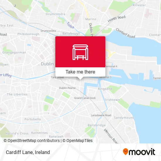 Cardiff Lane map