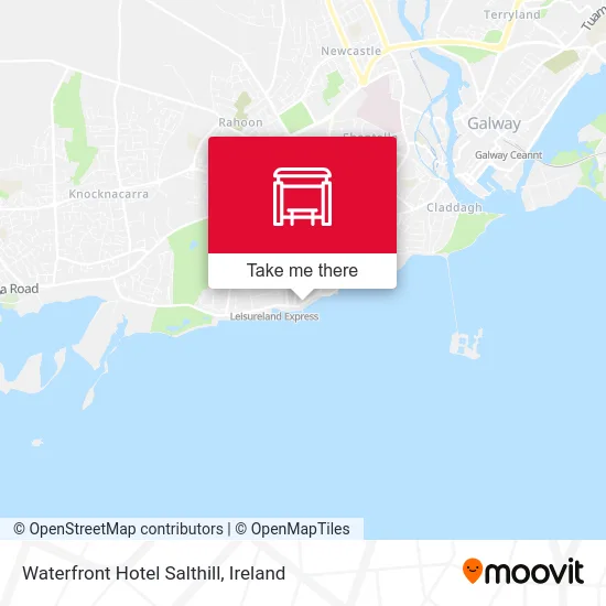Waterfront Hotel Salthill map