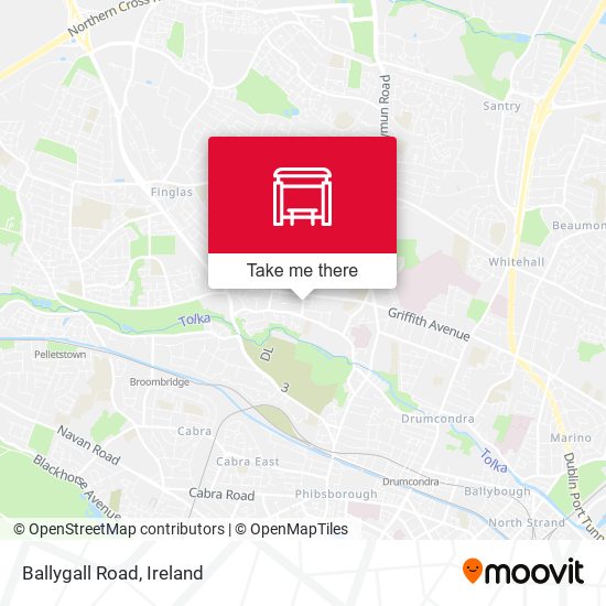 Ballygall Road map