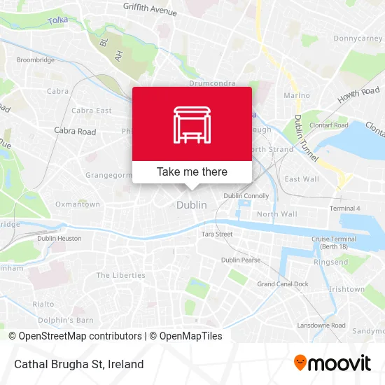Cathal Brugha St map