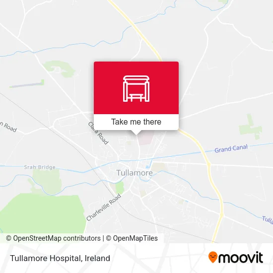 Tullamore Hospital map