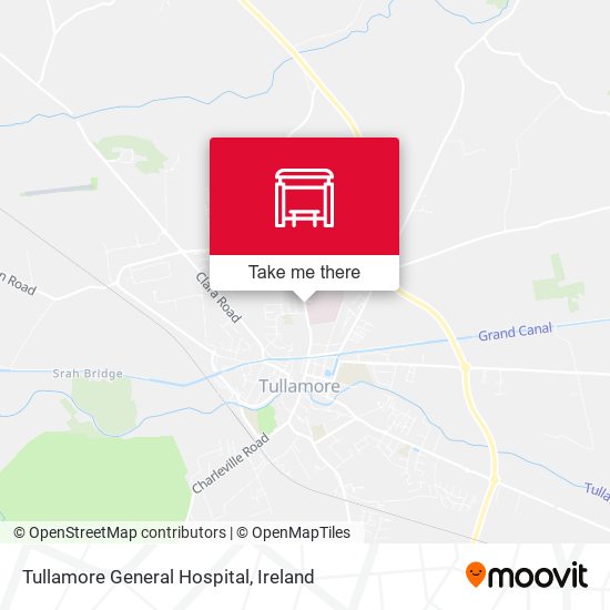 Tullamore General Hospital map